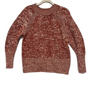 Universal Thread Women's Marled Knit Sweater - Red and Cream